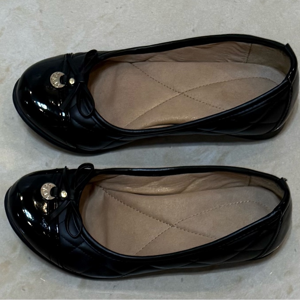 Jacklyn Smith Elegant Black Women's Flats Quilted Shoes sizes:6” - Picture 4 of 10